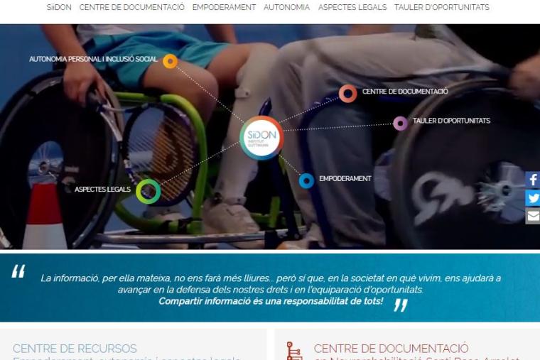 SiiDON, el portal web sobre la discapacidad de origen neurológico impulsado por el Institut Guttmann