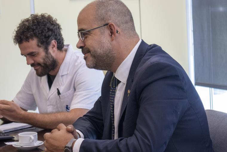 Visita de l'Hble. Sr. Miquel Buch