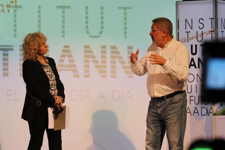 Mònica Terribas i Josep M. Ramírez. Emotivo acto de celebración del 55 aniversario del Institut Guttmann