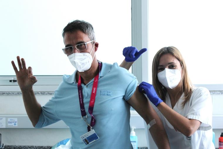 Iniciem la campanya de vacunació contra la Covid-19 a l’Institut Guttmann