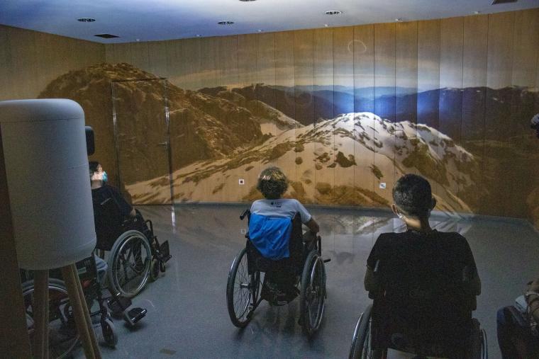 Pacientes de Guttmann experimentan la Salomon 360º Mountains