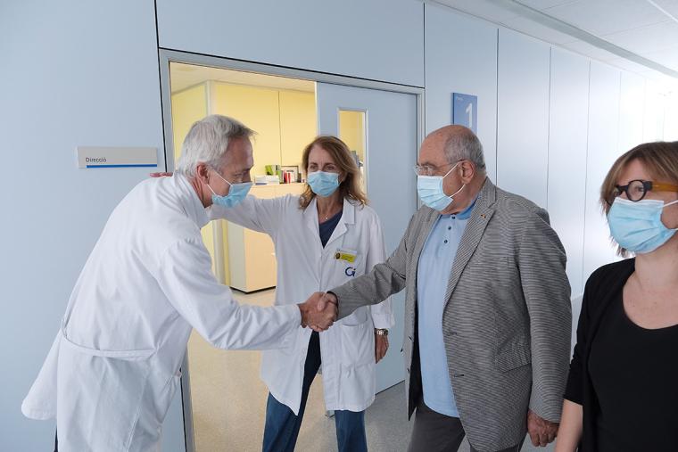 The Catalan Minister of Research and Universities visits the Institut Guttmann
