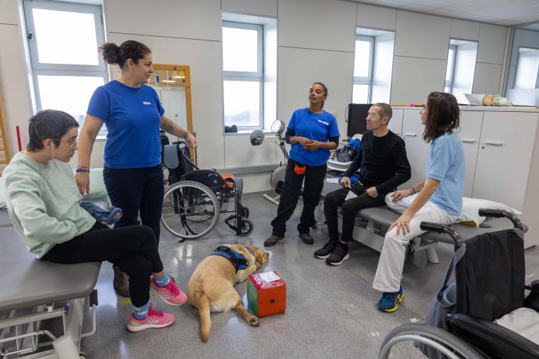 We start dog-assisted therapy at the Institut Guttmann
