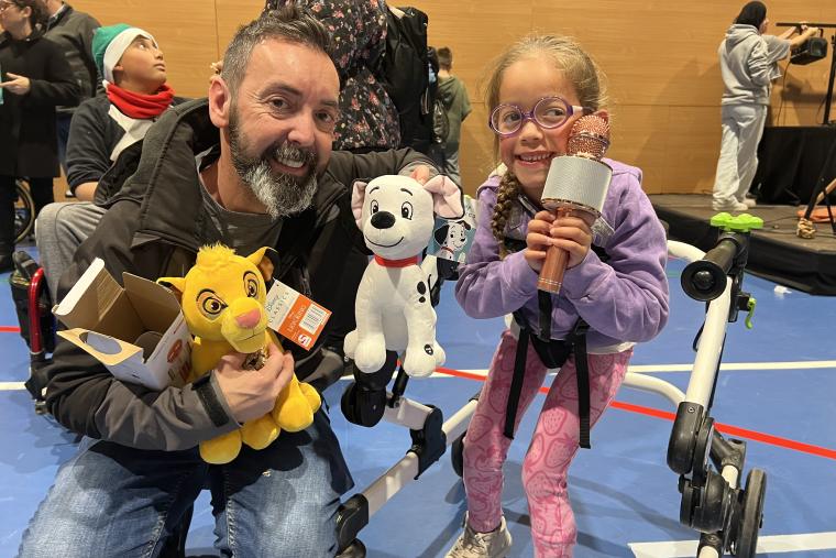 Celebramos las fiestas con los pacientes de Rehabilitación Infantil