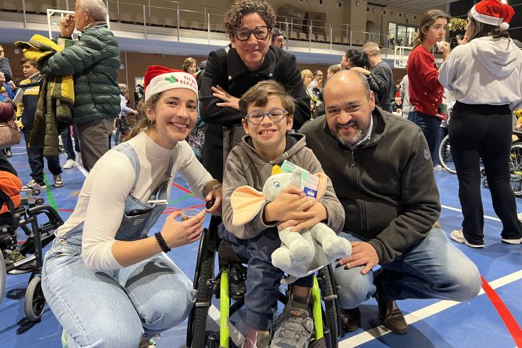 Celebramos las fiestas con los pacientes de Rehabilitación Infantil