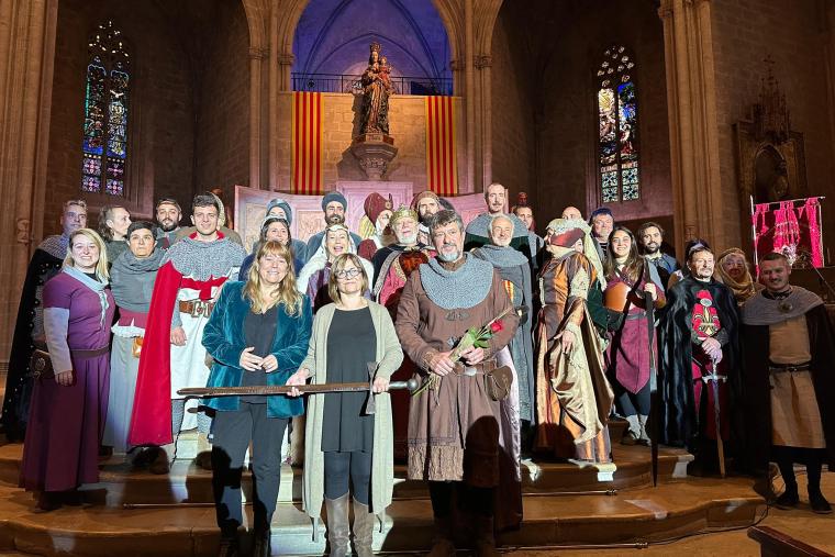 ​L’Institut Guttmann rep l’espasa d’honor de la Setmana Medieval