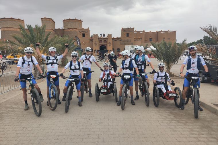 Team Guttmann advances in the Skoda Titan Desert Morocco.