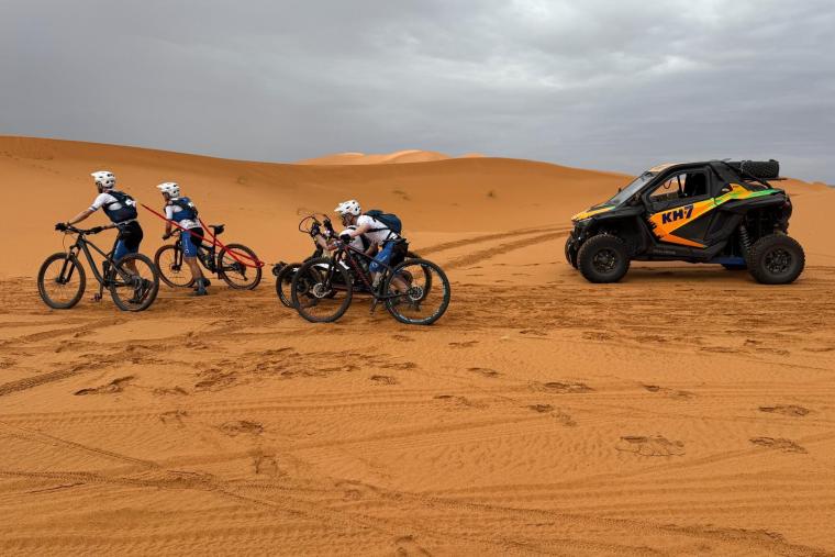 Team Guttmann advances in the Skoda Titan Desert Morocco.