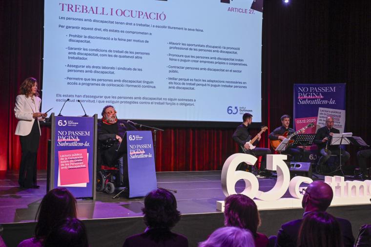 35 personalitats reivindiquen a El Born els drets de les persones amb discapacitat
