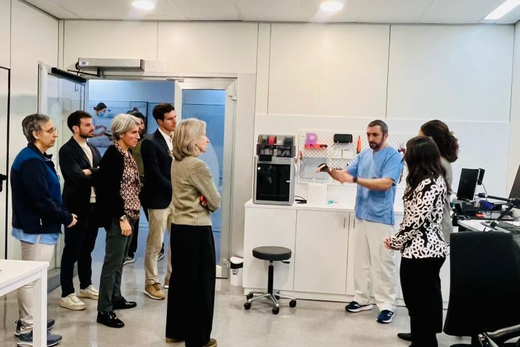 The Secretary of State for Business, Economic Diversification and Innovation of the Government of Andorra visits the Institut Guttmann