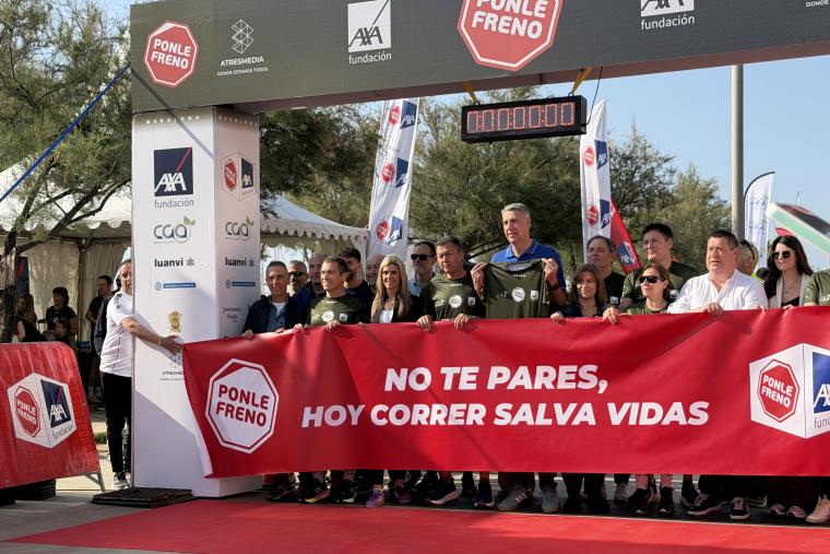 Cerca de 3.000 personas participan en la carrera solidaria Ponle Freno de Badalona en apoyo a las víctimas de accidentes de tráfico
