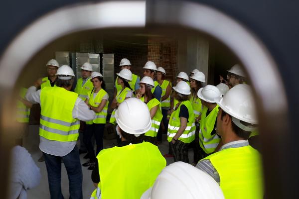 El viernes se realizó la primera visita de trabajo a las obras del nuevo proyecto "Guttmann - La Sagrera"