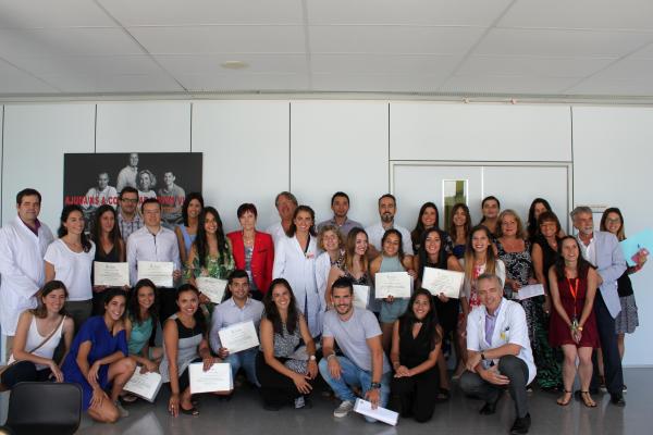 Acto de graduación del curso docente 2016-2017 de los Masters Universitarios del Institut Guttmann