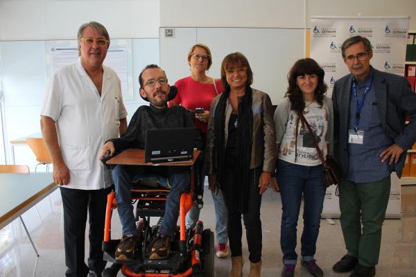 Pablo Echenique visita el Institut Guttmann  