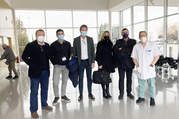 AXA inspectors visit the hospital