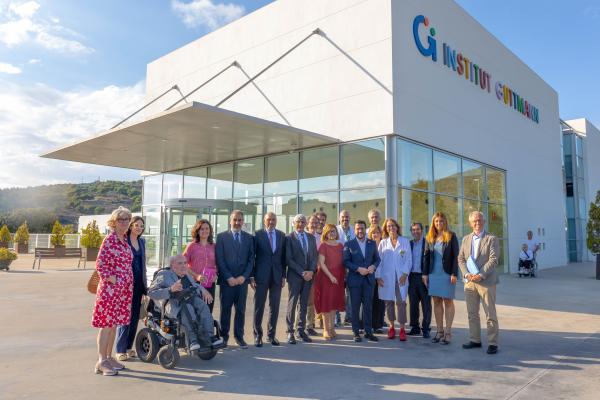 The president of the Generalitat Pere Aragonès visits the Institut Guttmann 