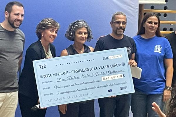 El Institut Guttmann gana la tercera beca Mike Lane de los Castellers de la Villa de Gracia para proyectos de investigación en lesión medular