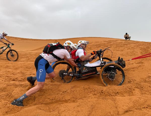 Team Guttmann advances in the Skoda Titan Desert Morocco.