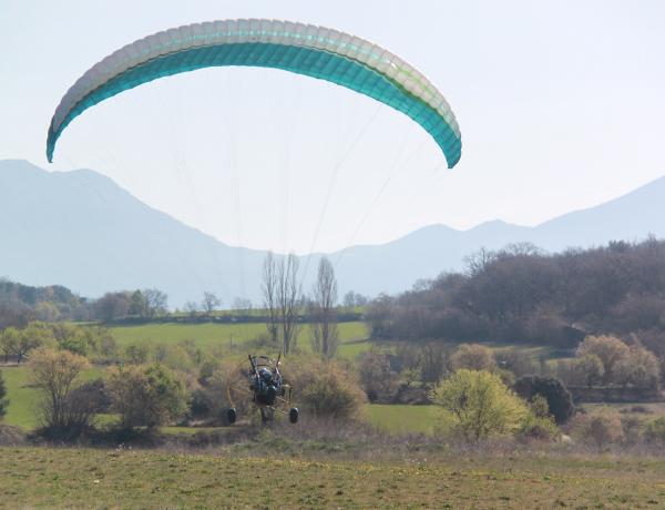 Paramotor flight