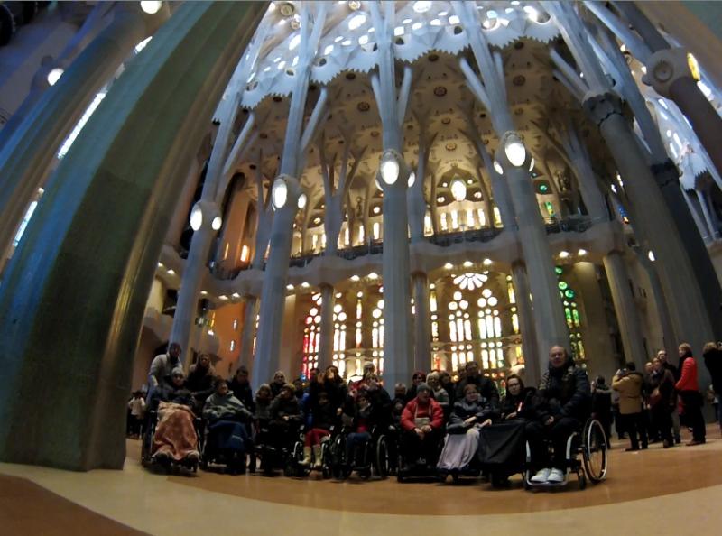 Sports&Life Guttmann Club organiza una visita a la Sagrada Família de Barcelona