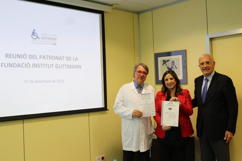 img_4561.jpg El Institut Guttmann recibe el reconocimiento de AENOR por su gestión socialmente responsable