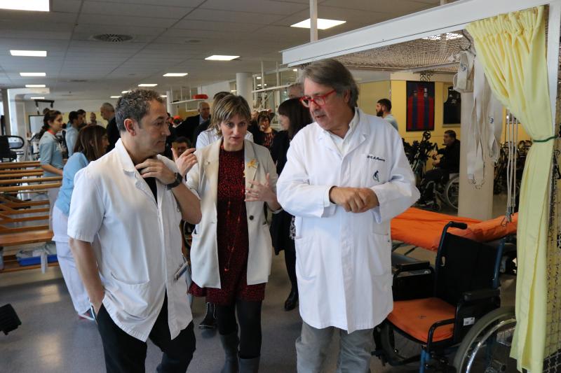 img_5598.jpg La consejera de Salud, Sra. Alba Vergés, visita el hospital de neurorrehabilitación Institut Guttmann