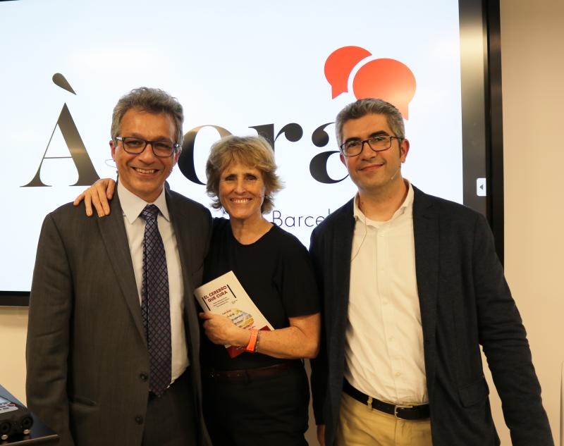 img_5796.jpg Se ha celebrado en el nuevo centro Guttmann Barcelona la presentación del libro "El cerebro que cura" con la participación de los autores Álvaro Pascual-Leone y David Bartrés-Faz